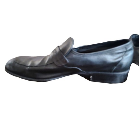 Vintage Barrets 1890 Black Leather Loafers, Size 8 - Picture 3 of 10